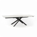 Tavolo allungabile con top in marmo calacatta 170/270x90x76h cm