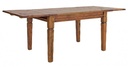 Tavolo allungabile in legno stile rustico cm 120/160/200x90 cm