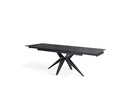 Tavolo allungabile nero opaco 90 cm x 160-240  cm cm H. 76 cm