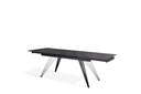 Tavolo allungabile nero opaco 90 cm x 160-240  cm cm H. 76 cm