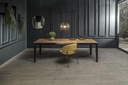 Tavolo allungabile rovere-nero 80 cm x 130- 290 cm H. 76 cm