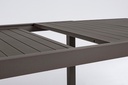 Tavolo arredo giardino allungabile alluminio marrone Hide cm 200/300 x 100