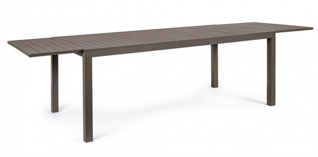 Tavolo arredo giardino allungabile alluminio marrone Hide cm 200/300 x 100