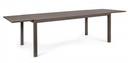 Tavolo arredo giardino allungabile alluminio marrone Hide cm 200/300 x 100