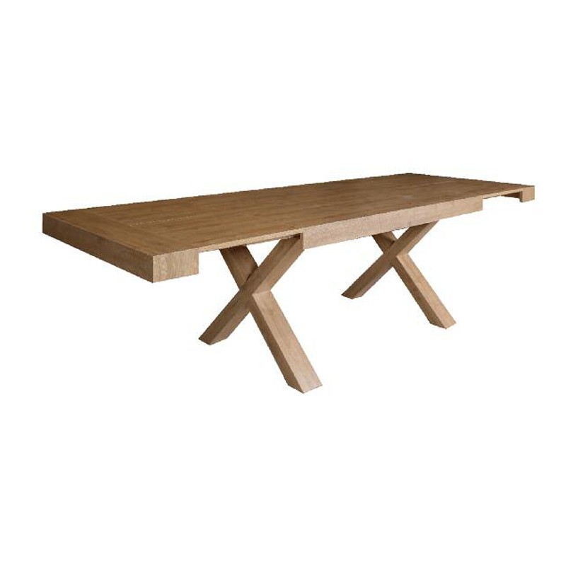 Tavolo con piano in folding olmo 2 allunghi laterali 180/280x100xh.75 cm