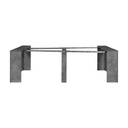 Tavolo consolle allungabile Cemento BAKU 78x54/252x h78 cm