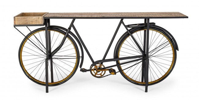 Tavolo consolle design bicicletta retro