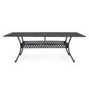 Tavolo da esterno Ivrea rettangolare antracite cm 107 x 213