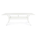 Tavolo da esterno Ivrea rettangolare bianco cm 107x 213