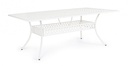 Tavolo da esterno Ivrea rettangolare bianco cm 107x 213