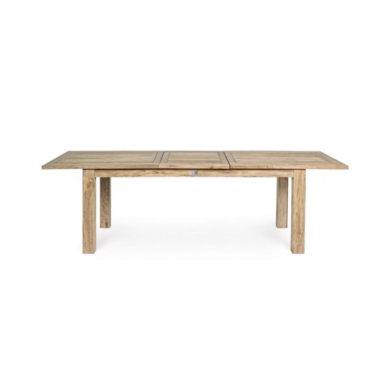 Tavolo da esterno Rettangolare in Legno Teak FSC cm 200/260x 100x h 78