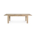 Tavolo da esterno Rettangolare in Legno Teak FSC cm 200/260x 100x h 78