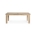 Tavolo da esterno Rettangolare in Legno Teak FSC cm 200/260x 100x h 78