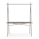 Tavolo espositore industrial rettangolare 98h cm