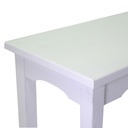 Tavolo esposizione Nantes in legno bianco quadrato
