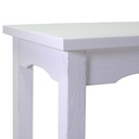 Tavolo esposizione in legno bianco