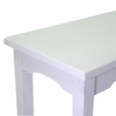 Tavolo esposizione in legno bianco