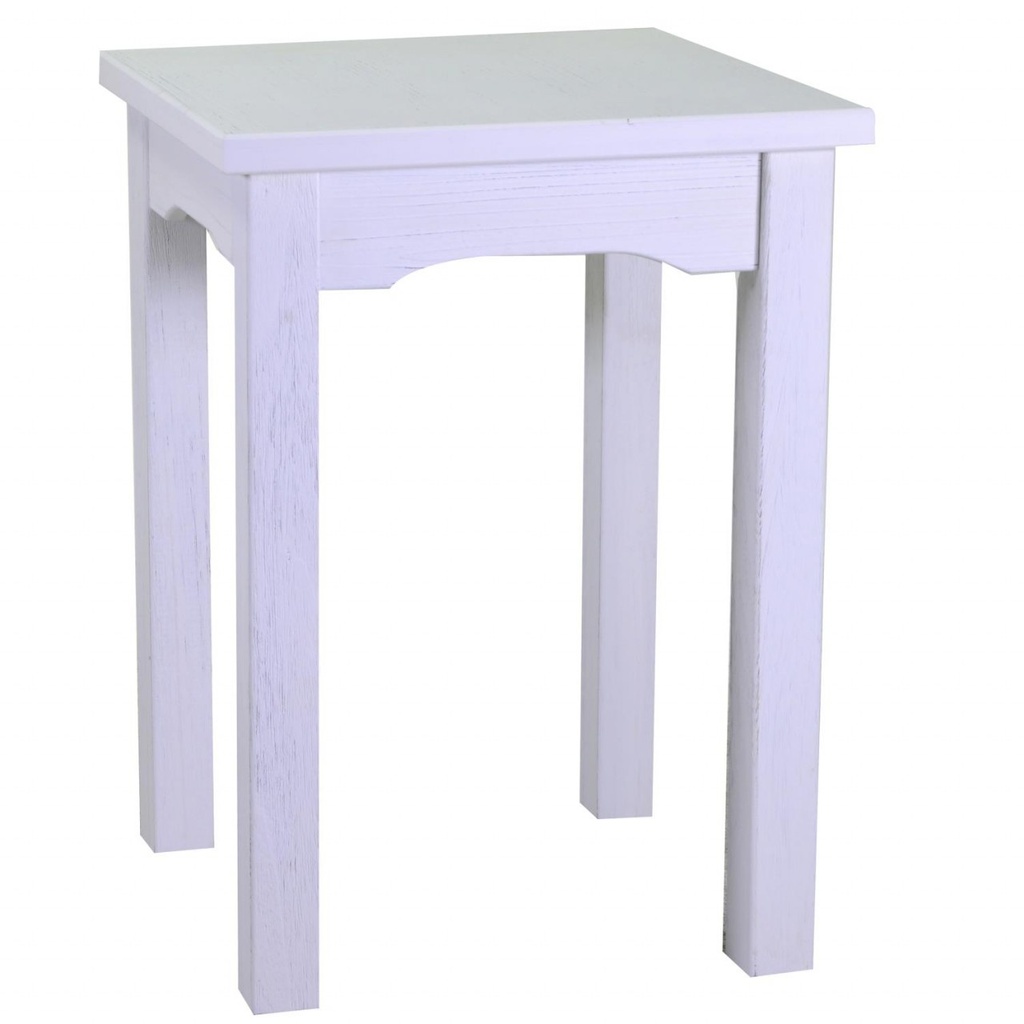 Tavolo esposizione in legno bianco Nantes cm154x46xh100