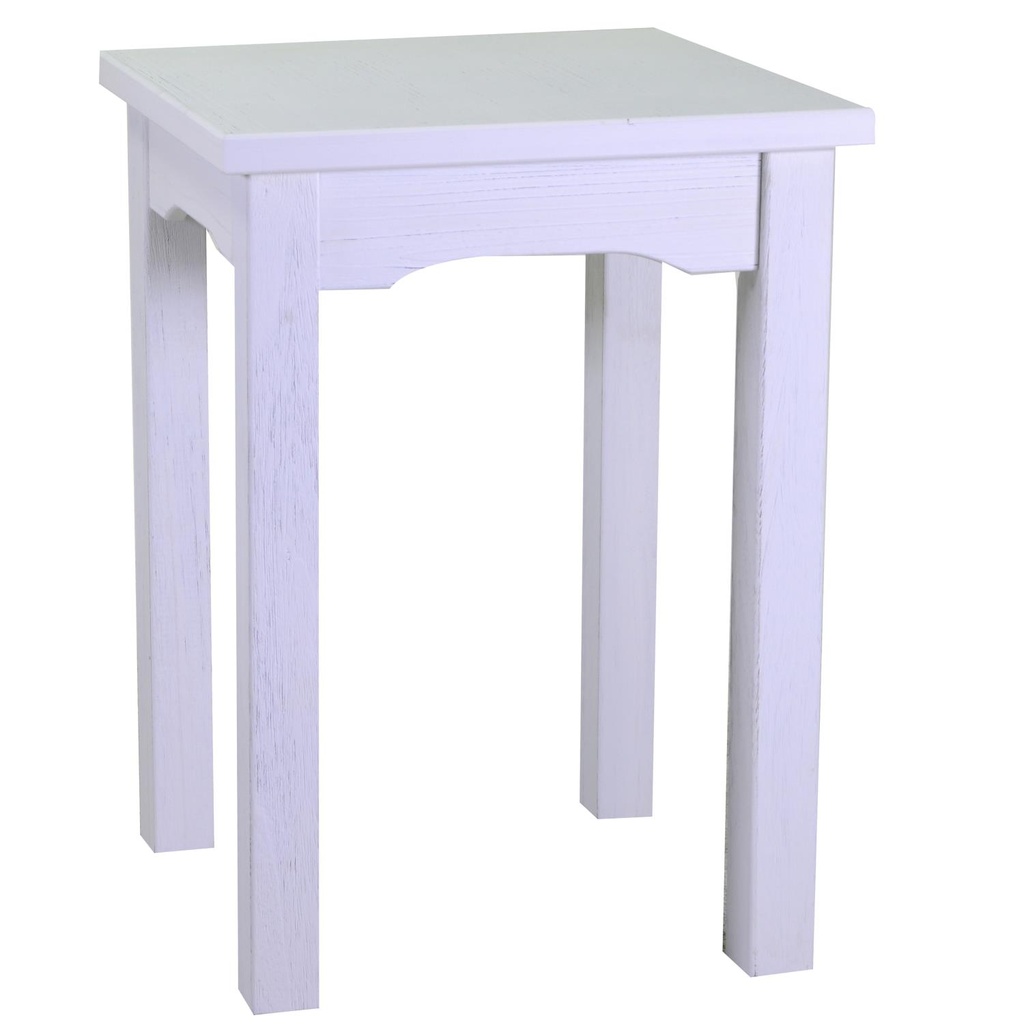Tavolo esposizione in legno bianco Nantes cm154x46xh100