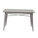 Tavolo ferro rettangolare bianco cm 60 x 120 x h 76