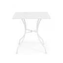 Tavolo in acciaio Kelsie bianco 70x70 cm