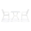 Tavolo in acciaio Kelsie bianco 70x70 cm