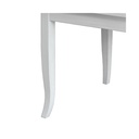 Tavolo in legno massello quadrato allungabile colore bianco 90x90/180 cm