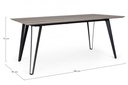 Tavolo in legno stile naturale 180x90