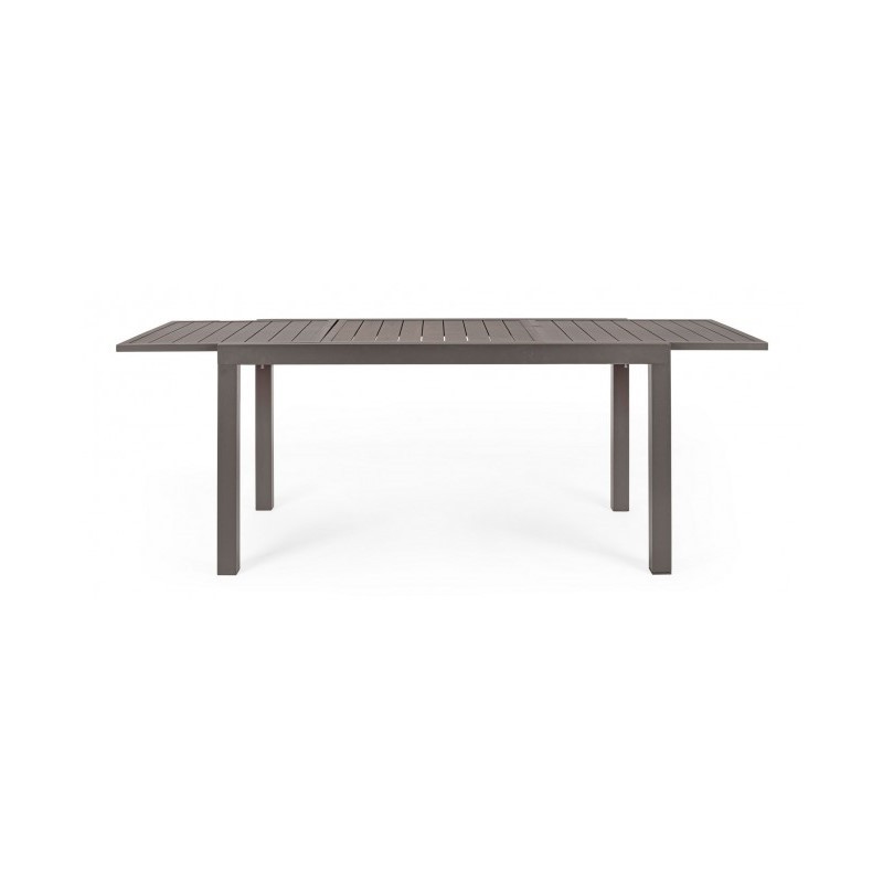Tavolo per esterno allungabile in alluminio Caffè HILDE YK14 140/210x77x h75 cm
