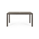Tavolo per esterno allungabile in alluminio Caffè HILDE YK14 140/210x77x h75 cm