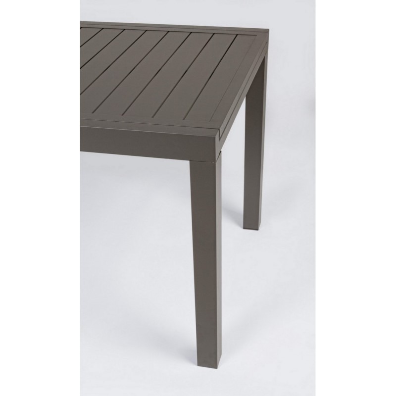 Tavolo per esterno allungabile in alluminio Caffè HILDE YK14 140/210x77x h75 cm