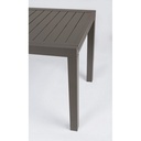Tavolo per esterno allungabile in alluminio Caffè HILDE YK14 140/210x77x h75 cm