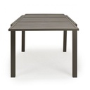 Tavolo per esterno allungabile in alluminio Caffè HILDE YK14 160/240x90x h75 cm