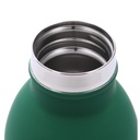 Round blue steel thermos 0,3L cm6,8x4,8h17,9