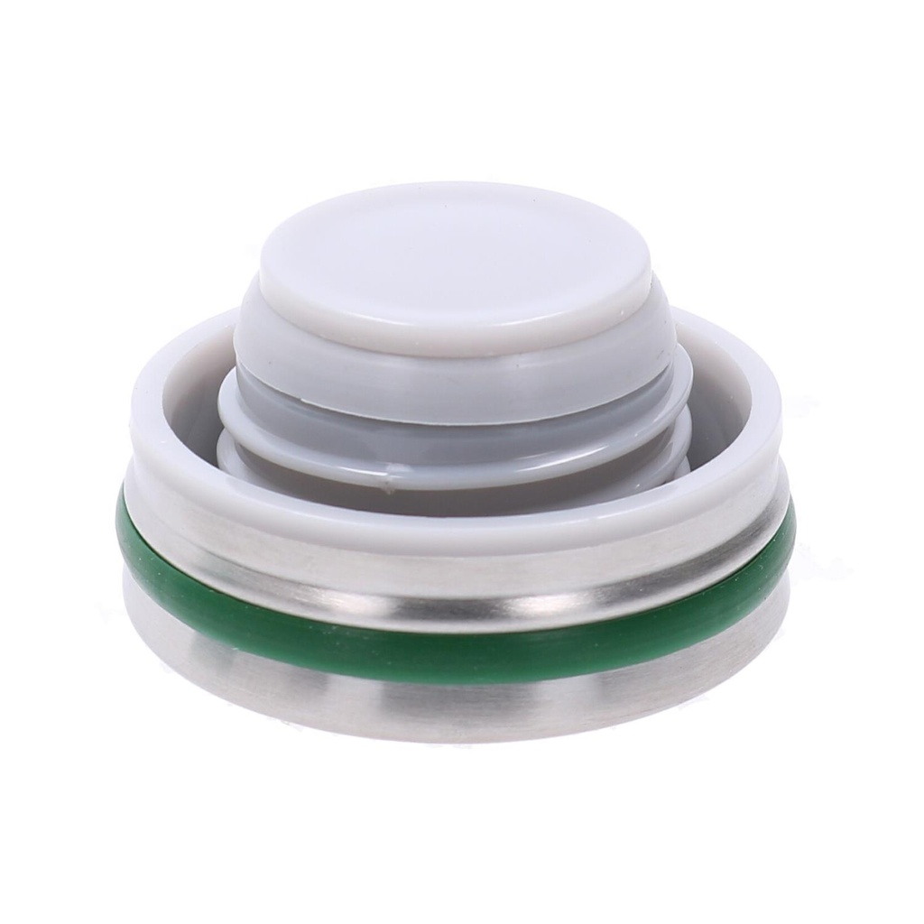 Round tie green steel thermos 0,3L cm6,8x4,8h17,9