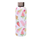 Round white ice cream steel thermos 0,5L cm7,5x3,5h22,5