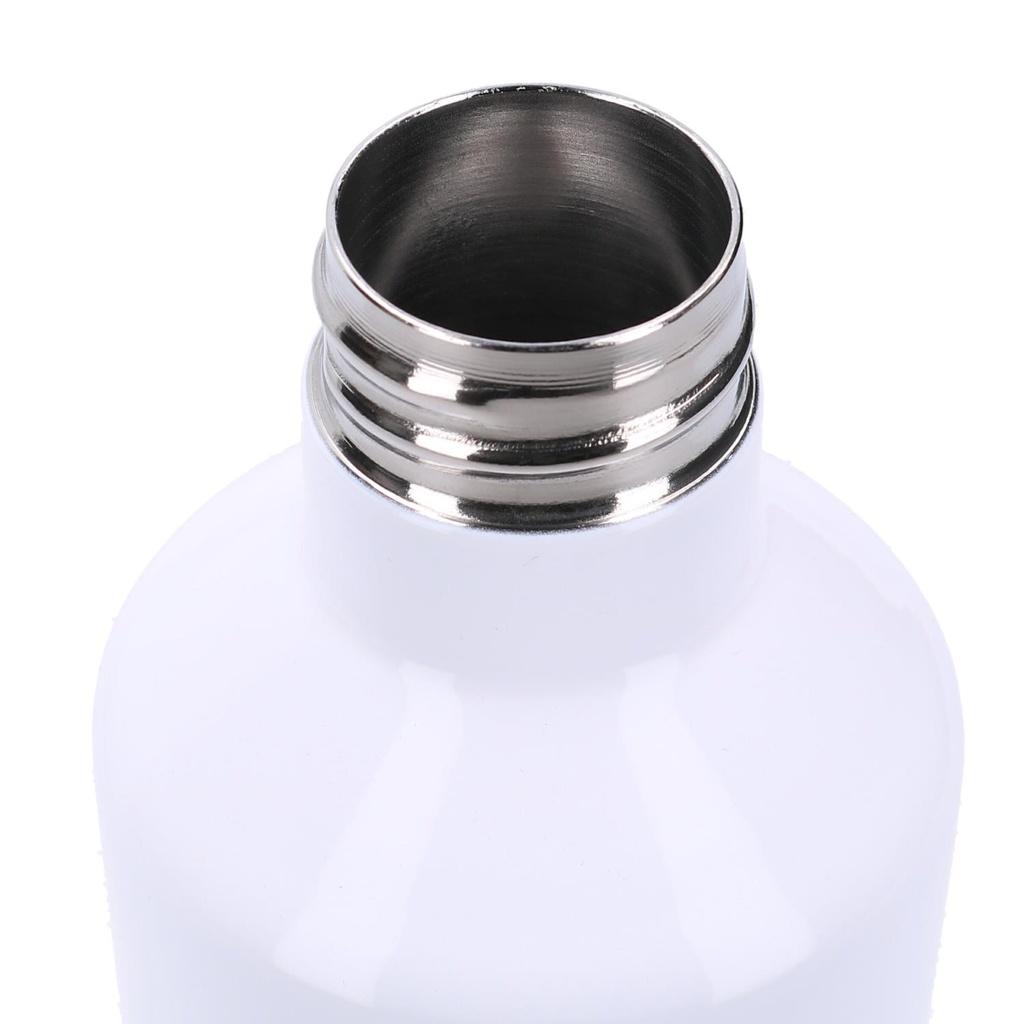 Round white ice cream thermos 0,5L cm7x6,5h25,5