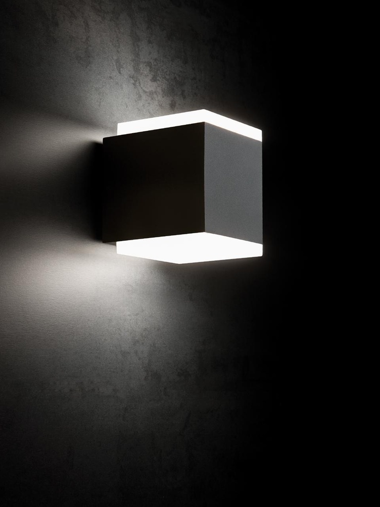 Applique 6W+6W Led 4000K  linea tango  grafite