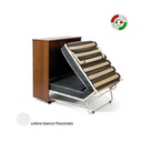 Mobile giroletto Bianco in legno nobilitato con rete a doghe 85x36xH.100 cm