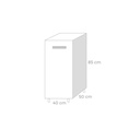 Mobile per cucina  Bianco Frassinato 1 anta Cm 40x50xH 85