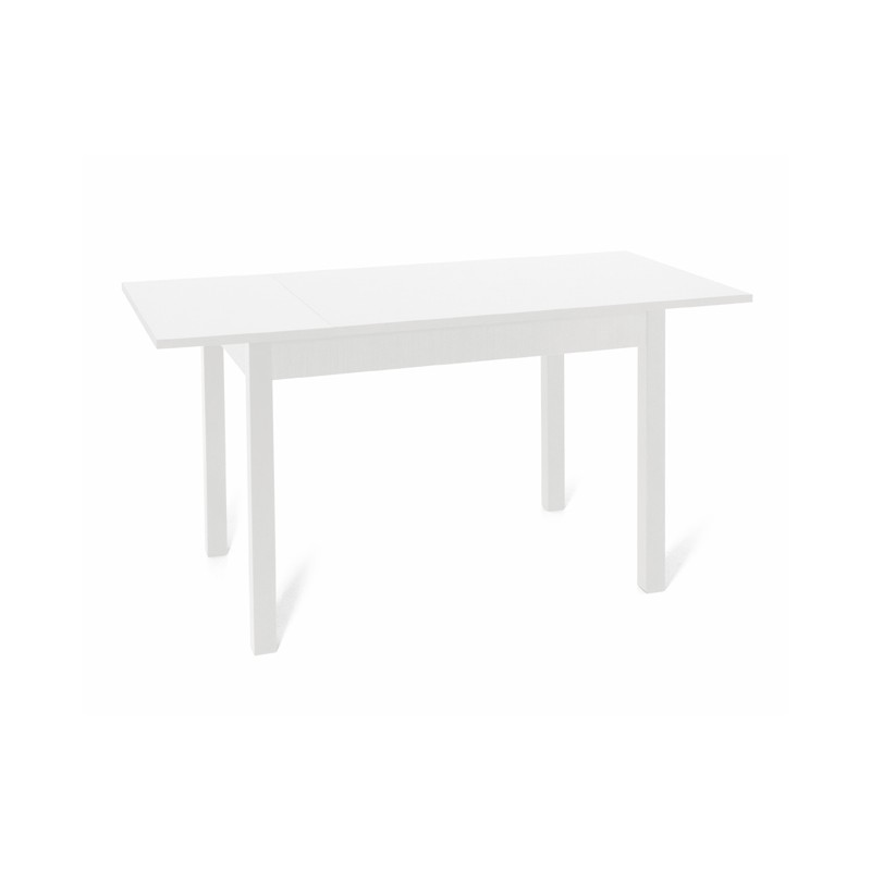 Tavolo allungabile Bianco Frassinato in legno nobilitato cm 70x110/150