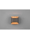Applique Biemissione Led 4,3w 3000k Arino Legno Nichel Trio Lighting