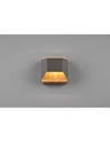 Applique Biemissione Led 4,3w 3000k Arino Legno Nichel Trio Lighting