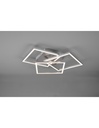 Plafoniera 3 Quadrati Orientabili Led Dimmer Mobile Nichel Trio Lighting