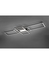 Plafoniera Irvine 3 Rettangoli Led 60w Antracite L105 cm Dimmerabile Trio Lighting