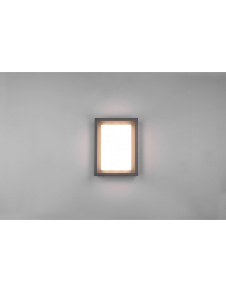 Applique Esterno Led Dip Switch Witham Antracite IP54 Trio Lighting