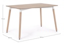 Tavolo in legno stile naturale 120x80
