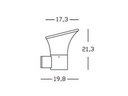 Applique In Alto E27  linea belen  alluminio