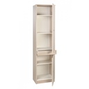 Armadio multiuso con due ante e un cassetto Olmo Chiaro 46x34x h183 cm