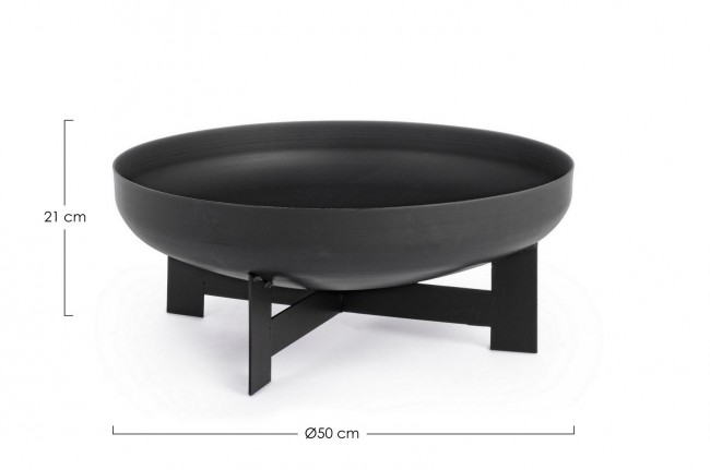 Braciere Efesto To Nero 50x21cm